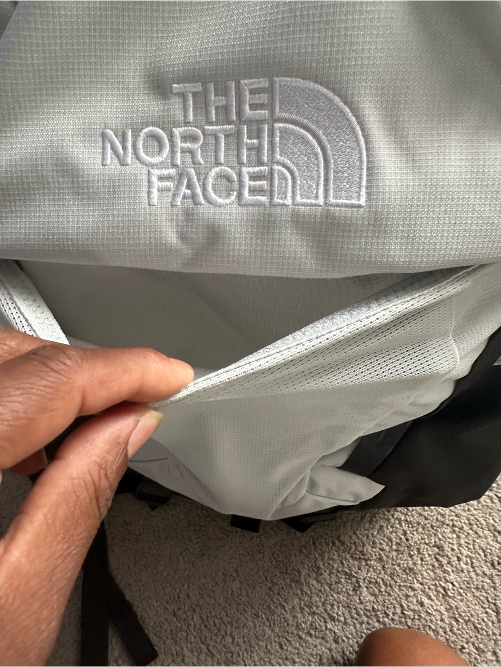 The North Face Surge Commuter Laptop Backpack - Light Gray and Black - Picture 15 of 16